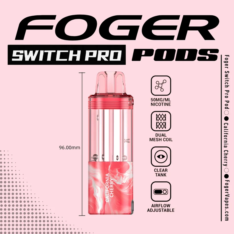 California Cherry – Foger Switch Pro Pod | 30K Puffs
