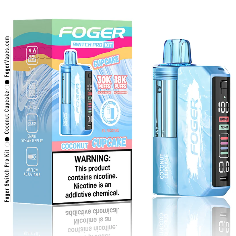 Coconut Cupcake Foger Switch Pro Kit 30K Puffs