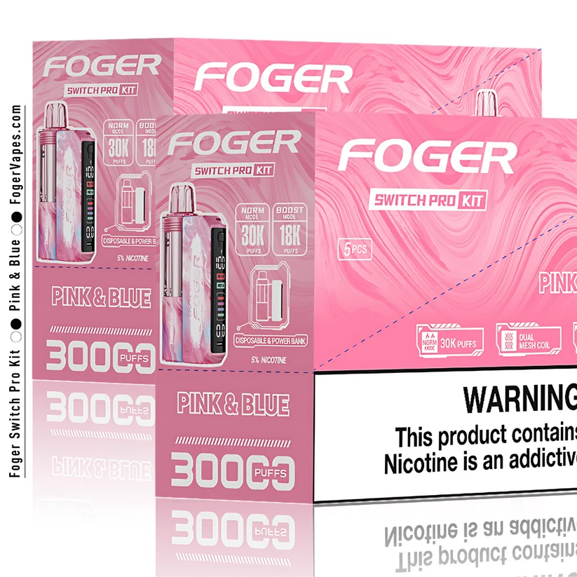 Pink & Blue – Foger Switch Pro Kit | 30K Puffs - Image 4