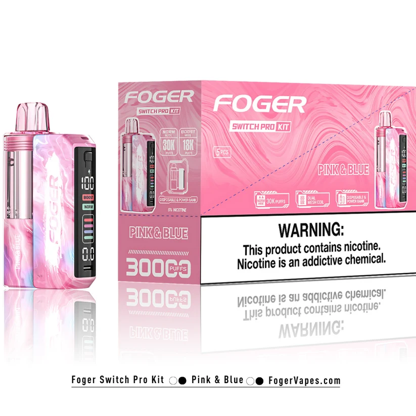 Pink & Blue – Foger Switch Pro Kit | 30K Puffs - Image 3