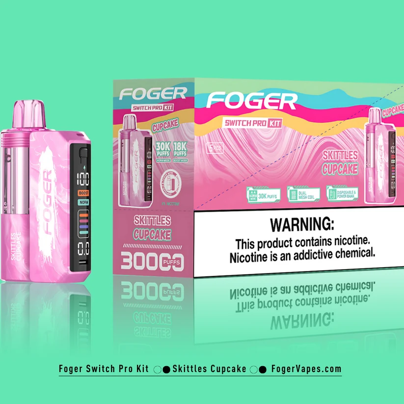 Skittles Cupcake – Foger Switch Pro Kit | 30K Puffs - Image 3